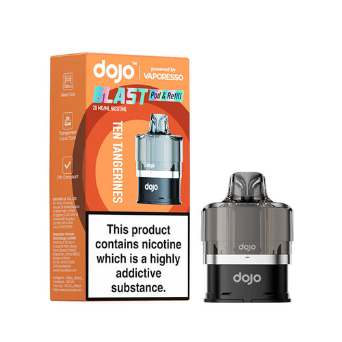 Vaporesso DOJO Blast 6000 Ten Tangerines Prefilled Pod & Refill  - 20mg