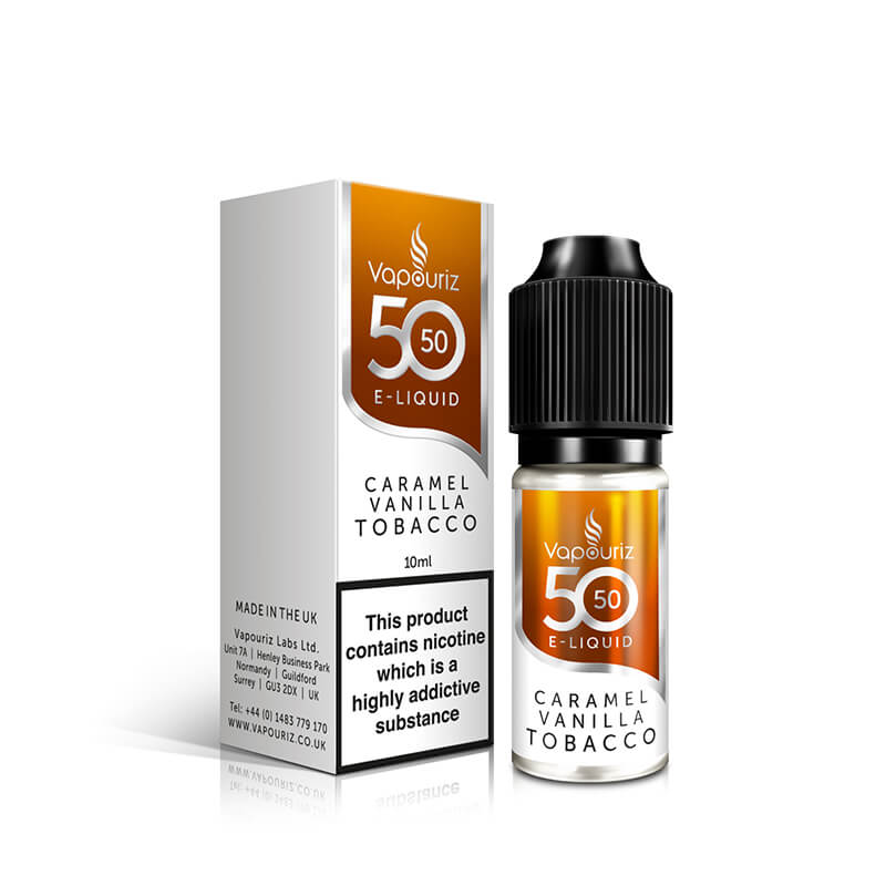 Vapouriz 50/50 Caramel Vanilla Tobacco 10ml