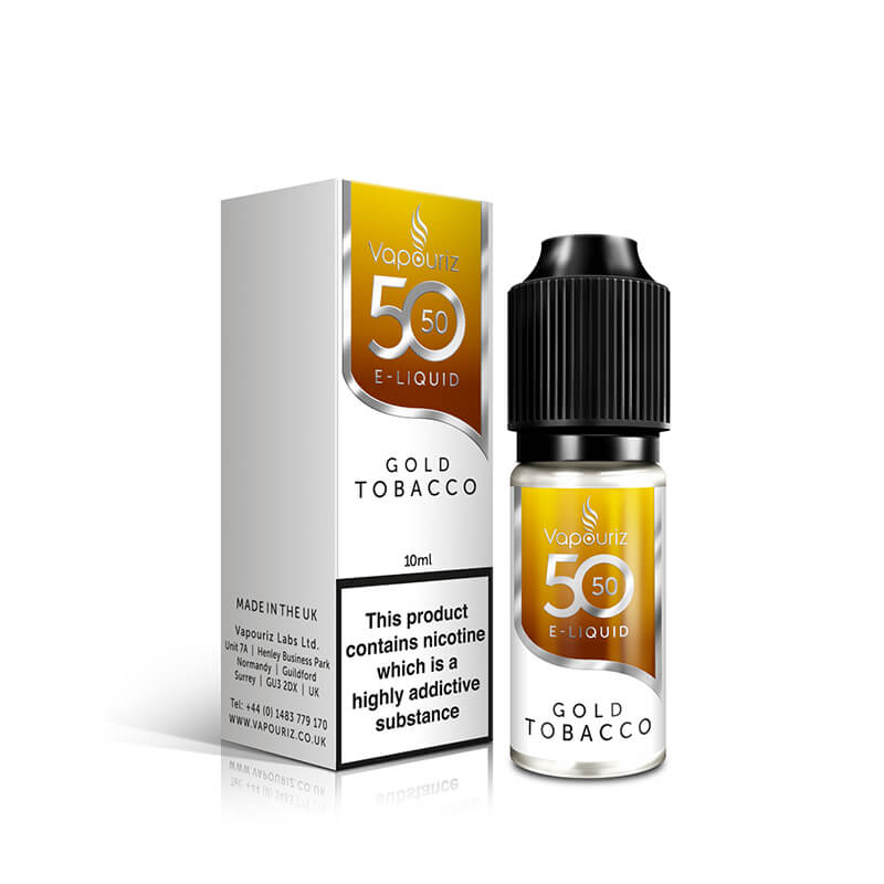 Vapouriz 50/50 Gold Tobacco 10ml