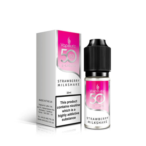 Vapouriz 50/50 Strawberry Milkshake 10ml