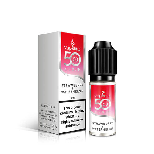 Vapouriz 50/50 Strawberry & Watermelon E Liquid 10ml