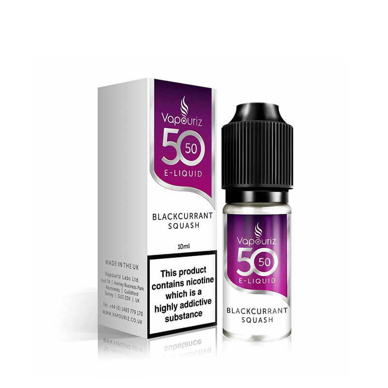 Vapouriz 50/50 Blackcurrant Squash 10ml