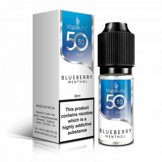 Vapouriz 50/50 Blueberry Menthol 10ml 18mg