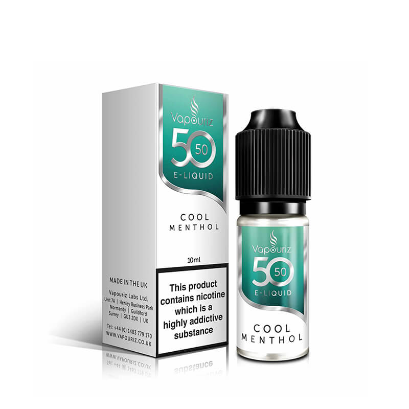 Vapouriz 50/50 Cool Menthol 10ml 12mg