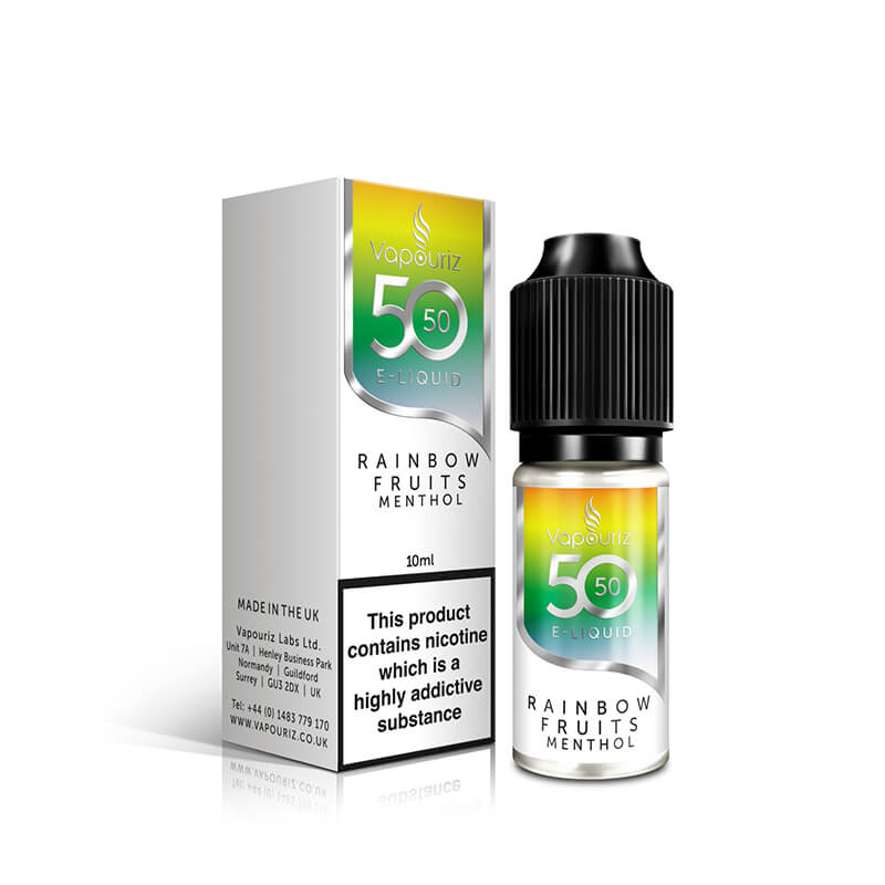 Vapouriz 50/50 Rainbow Fruits Menthol 10ml