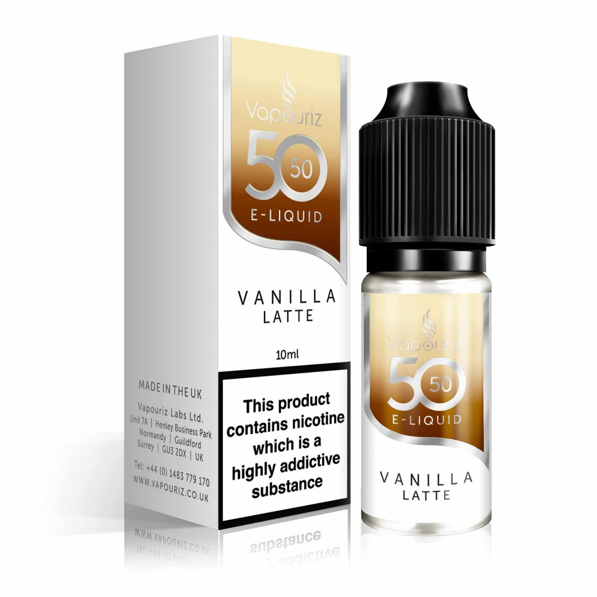 Vapouriz 50/50 Vanilla Latte 10ml 18mg