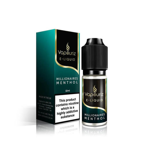 Vapouriz Premium Millionaires Menthol E-Liquid 10ml