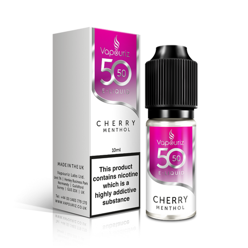 Vapouriz 50/50 Cherry Menthol 10ml 12mg