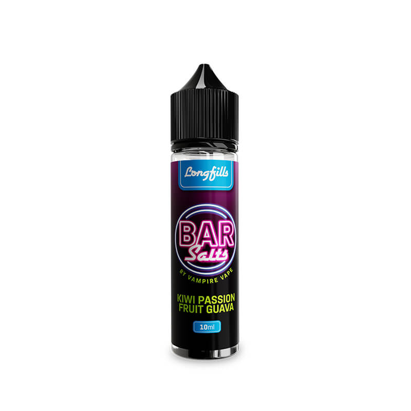 Bar Salts Kiwi Passionfruit Guava 10ml Longfill E-Liquid By Vampire Vape