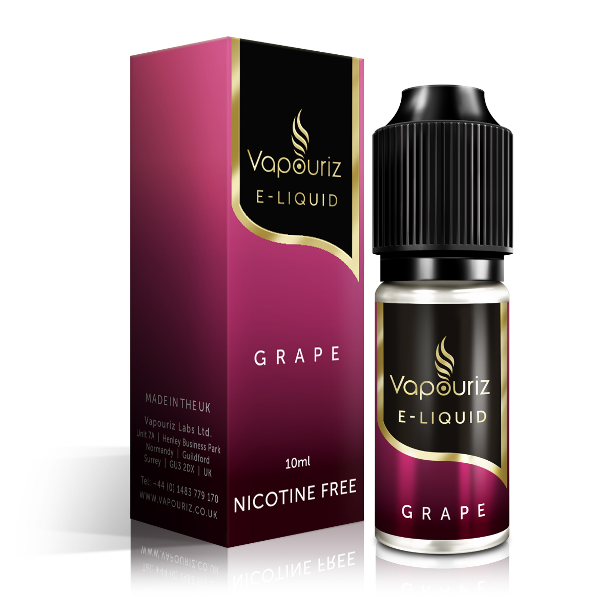 Vapouriz Premium Grape E-Liquid 10ml - 0mg