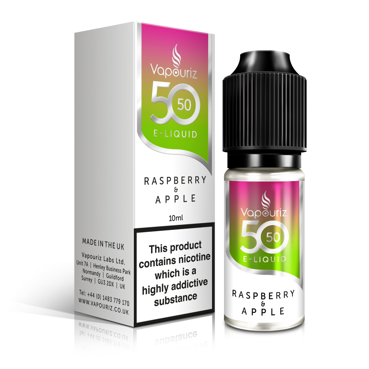 Vapouriz 50/50 Raspberry & Apple 10ml