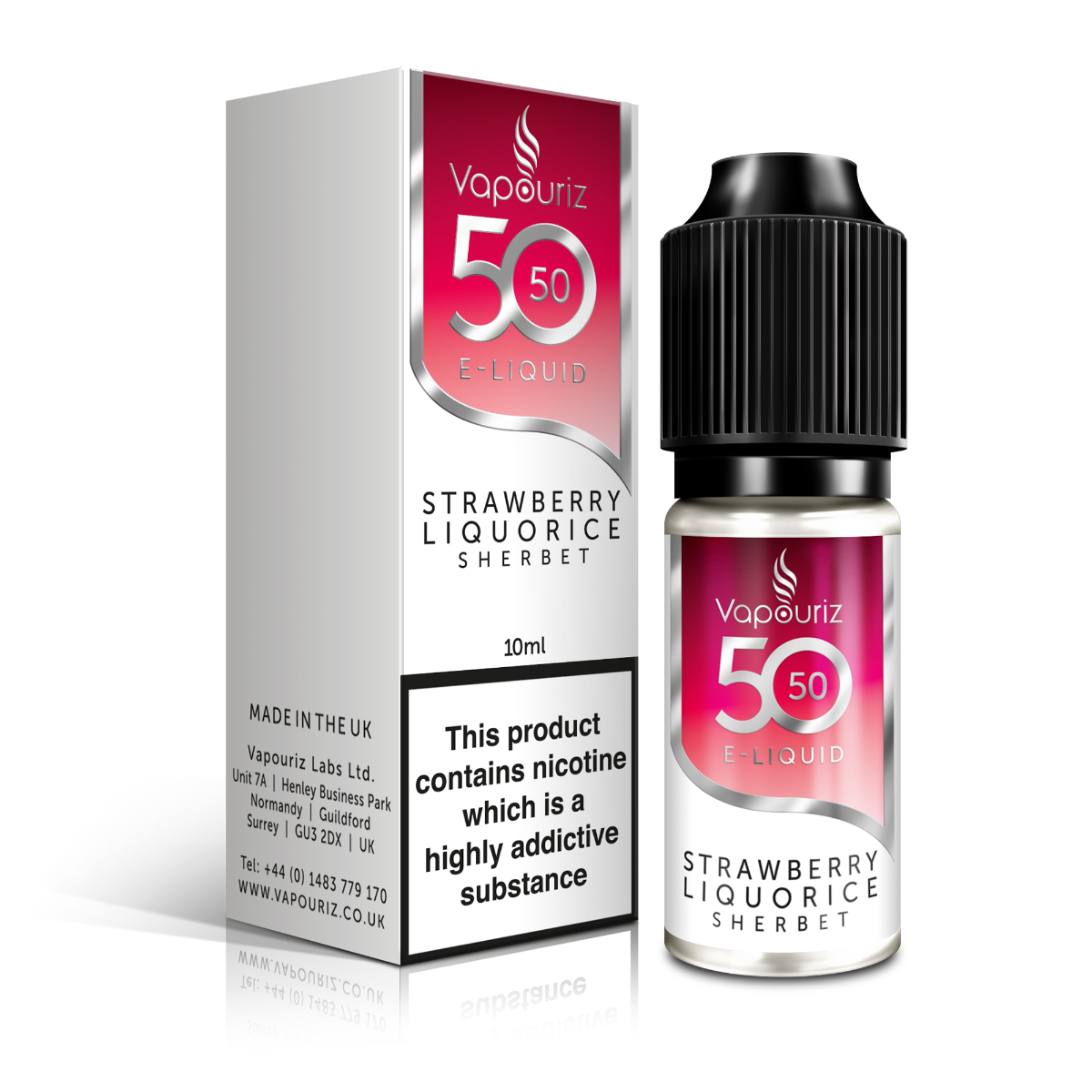 Vapouriz 50/50 Strawberry Liquorice Sherbet 10ml