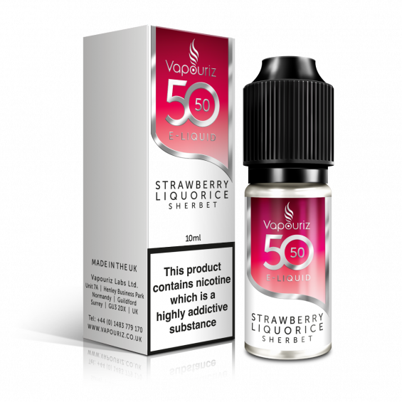 Vapouriz 50/50 Strawberry Liquorice Sherbet 10ml 18mg