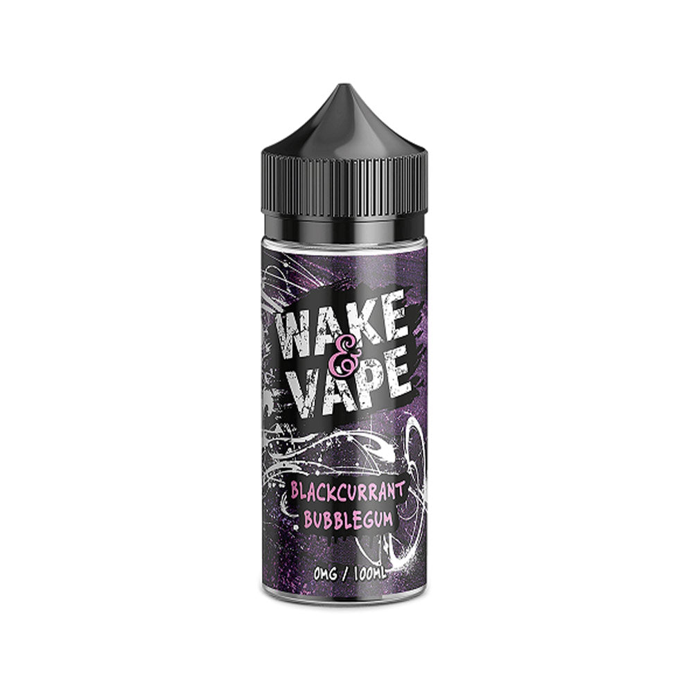 Wake & Vape Blackcurrant Bubblegum 100ml Shortfill E-Liquid