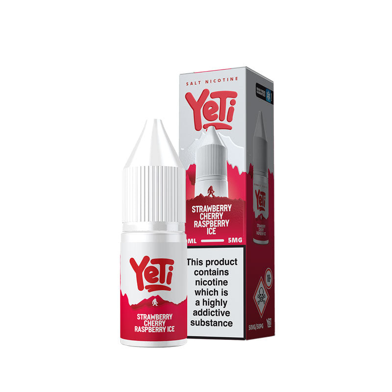 Yeti Summit Series Strawberry Cherry Raspberry Ice 10ml Nic Salt E-Liquid