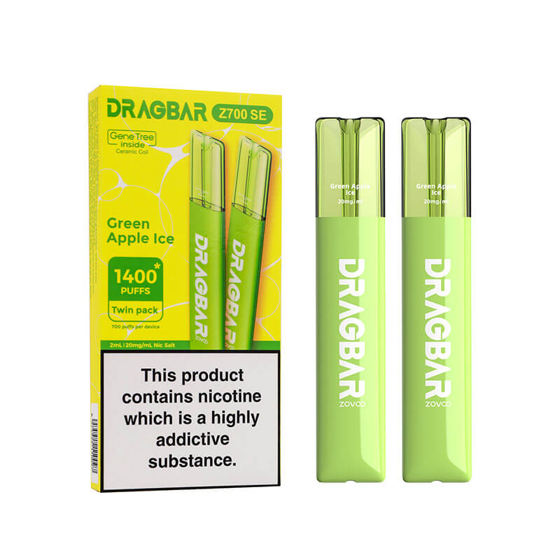 Zovoo Dragbar Z700 SE Green Apple Ice Disposable Vape 20mg